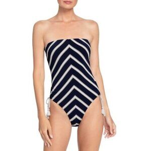 NWOT Robin Piccone Abi Bandeau Swimsuit